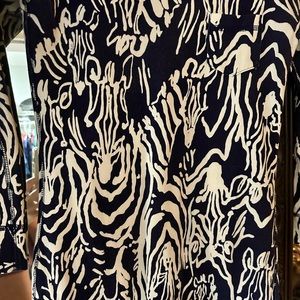 Lilly Pulitzer dress navy and cream